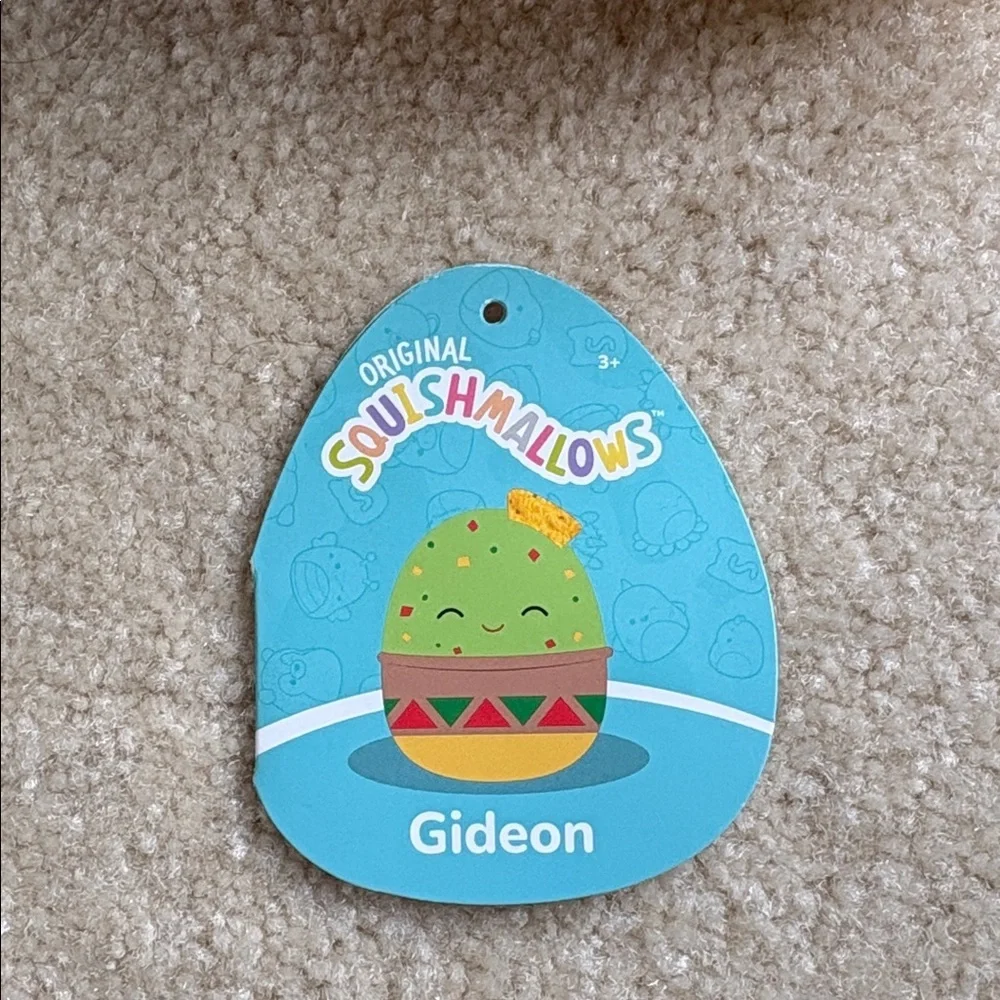 Squishmallows Gideon Guacamole and Chips Plush Toy Green Stuffed Toy 5”